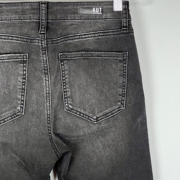Kut from the Kloth Womens Connie Black High Rise Ankle Skinny Jeans size 2 - Picture 9 of 14